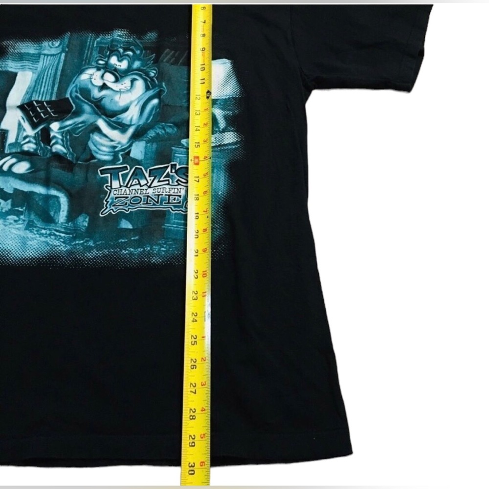 Original 1997 Taz Channel Surfing Shirt 1990’s 90s Looney Tunes Bugs Bunny Large - Picture 6 of 7